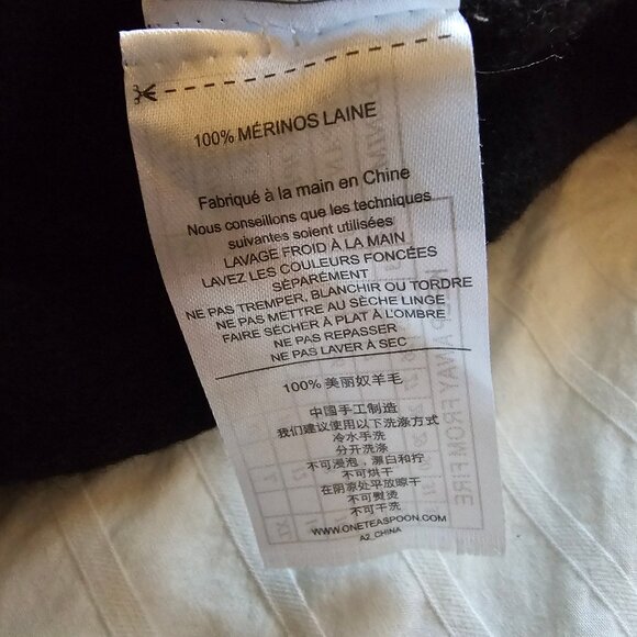 One Teaspoon 100% Merino Wool Knit Funnel Neck Dress - Black - Sz XS - Picture 6 of 16